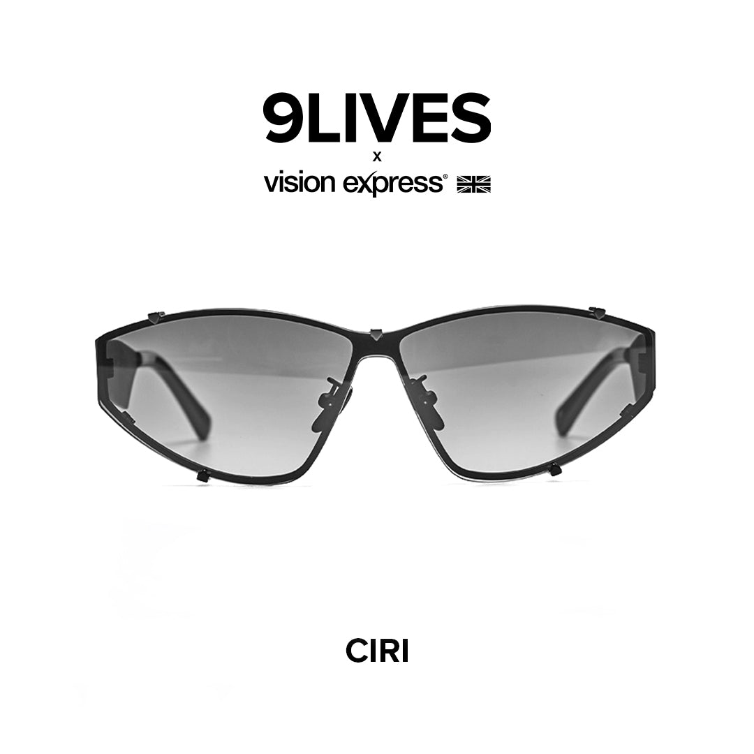 9Lives x Vision Express Ciri in Carbon CIRIBLK142BLK