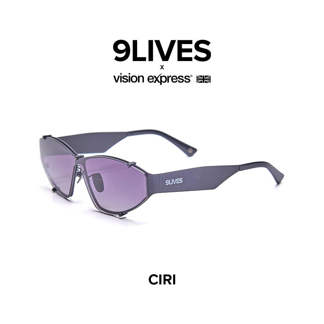 9Lives x Vision Express Ciri in Carbon CIRIBLK142BLK