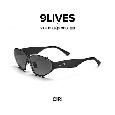 9Lives x Vision Express Ciri in Carbon CIRIBLK142BLK