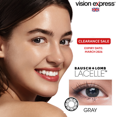Bausch & Lomb Lacelle Jewel Colored Monthly Contact Lenses (Crystal Gray) (Near Expiry: March 2026) - Vision Express Optical Philippines