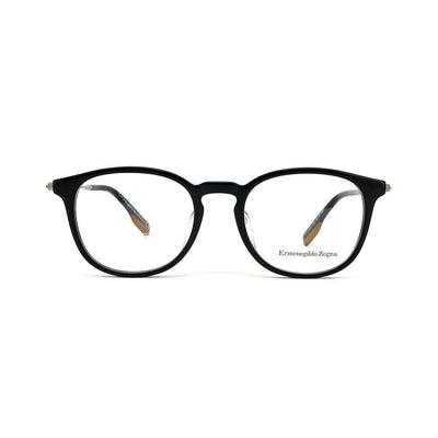 E. Zegna Men's Black Plastic Square Eyeglasses EZ 5125F/001