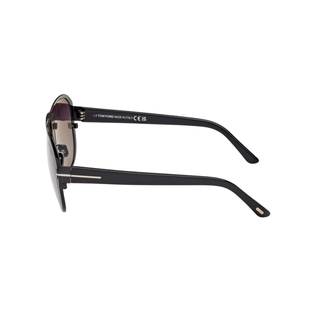 Tom Ford Black Metal Aviator Sunglasses FT107201B64 - Vision Express Optical Philippines
