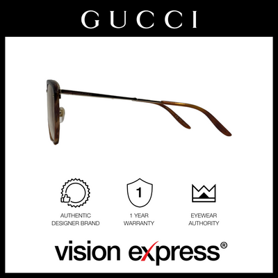 Gucci Men's Brown Acetate Square Eyeglasses GG0673S00656 - Vision Express Optical Philippines