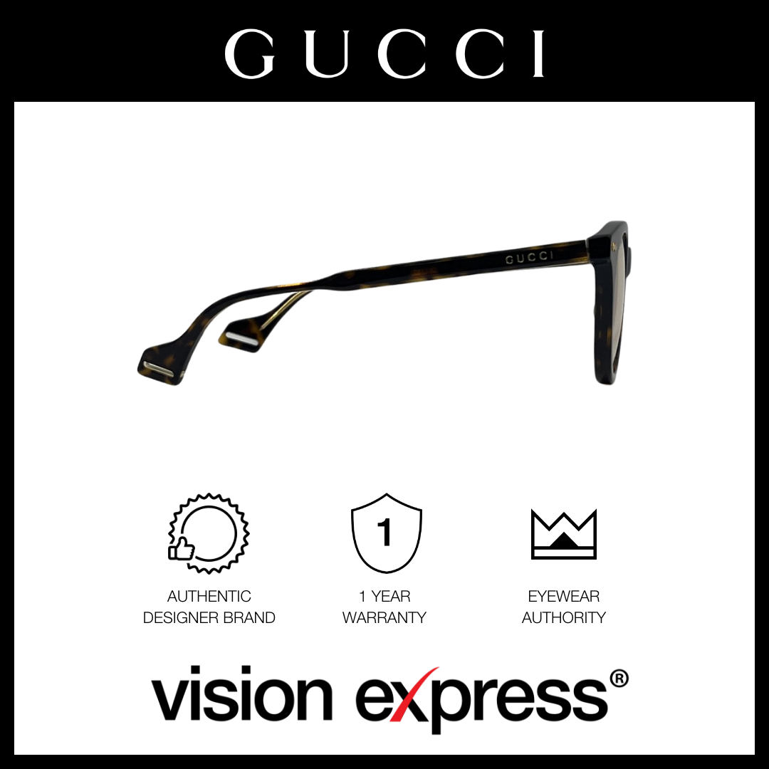 Gucci Men's Brown Acetate Round Eyeglasses GG0736S00547 - Vision Express Optical Philippines