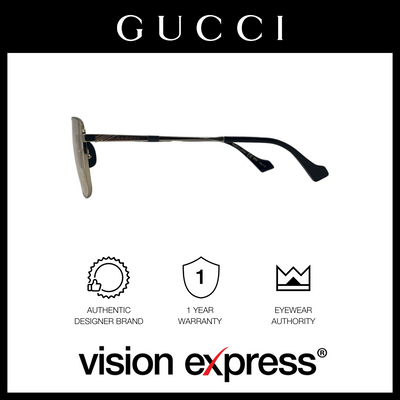 Gucci Men's Gold Metal Square Eyeglasses GG0743S00657 - Vision Express Optical Philippines
