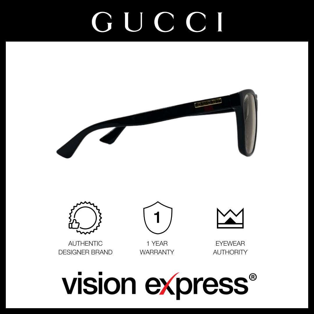 Gucci Men's Black Acetate Square Eyeglasses GG0746S00557 - Vision Express Optical Philippines