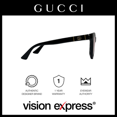 Gucci Women's Black Acetate Cat Eye Eyeglasses GG0763S00553 - Vision Express Optical Philippines