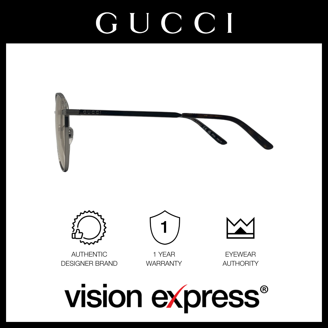Gucci Men's Silver Metal Aviator Eyeglasses GG0945SA00560 - Vision Express Optical Philippines