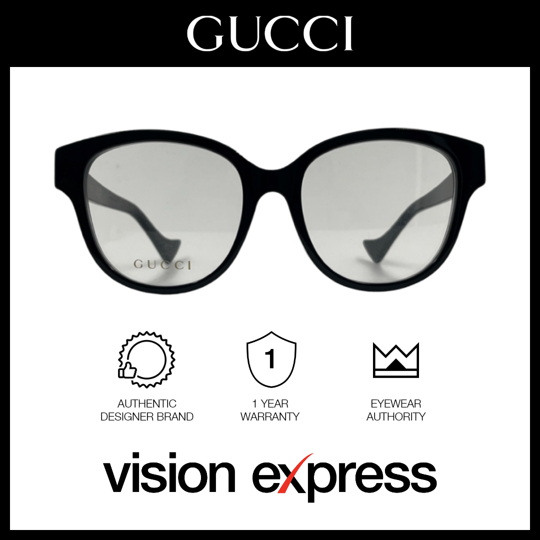 Gucci Women's Black Bio-Acetate Round Eyeglasses GG1260OA00152 - Vision Express Optical Philippines