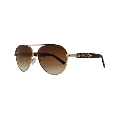 Guess Gold Metal Aviator Sunglasses GU028732F57 - Vision Express Optical Philippines