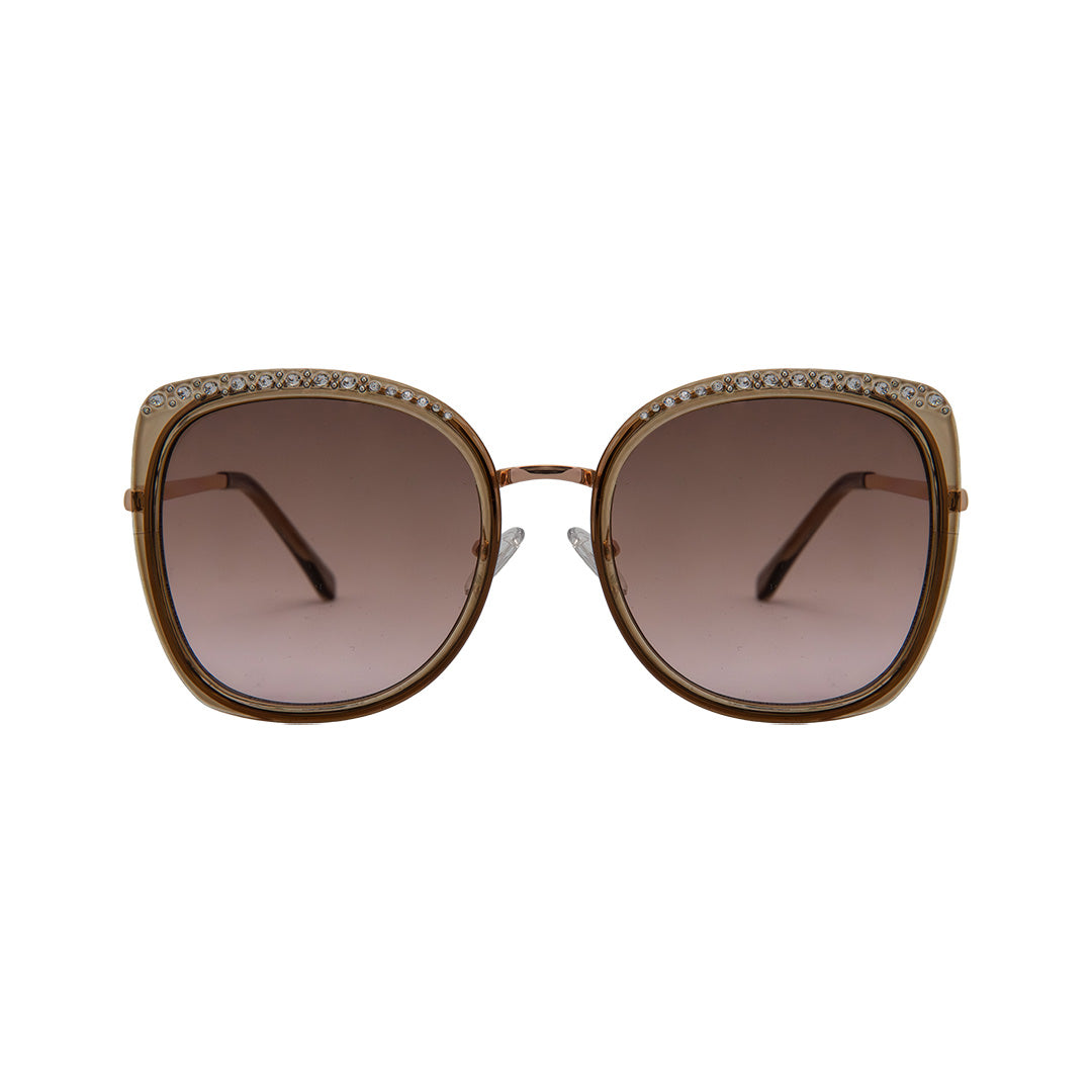 Guess Brown Metal Square Sunglasses GU038146F56 - Vision Express Optical Philippines