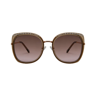 Guess Brown Metal Square Sunglasses GU038146F56 - Vision Express Optical Philippines