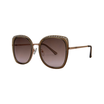Guess Brown Metal Square Sunglasses GU038146F56 - Vision Express Optical Philippines