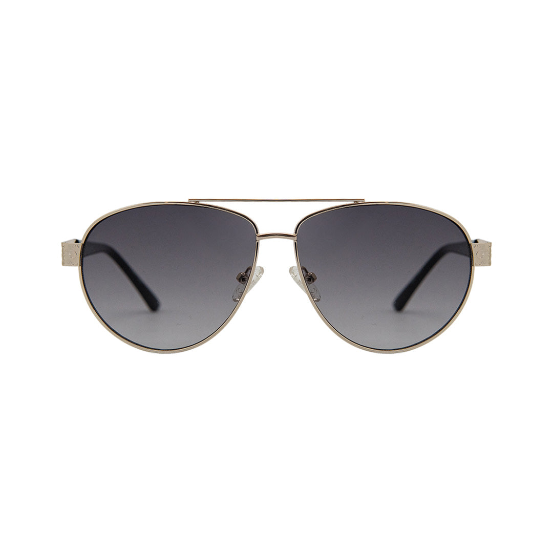 Guess Gold Metal Aviator Sunglasses GU041432B60
