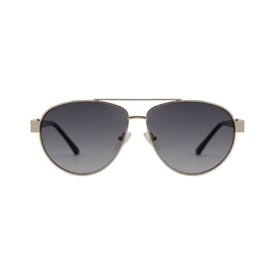 Guess Gold Metal Aviator Sunglasses GU041432B60