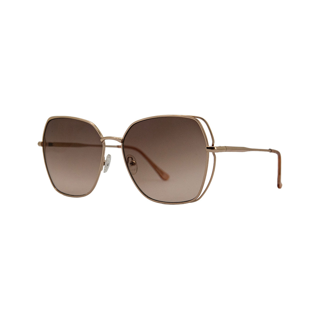 Guess Rose Gold Metal Square Sunglasses GU041928F58 - Vision Express Optical Philippines