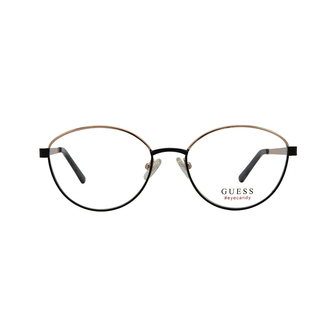 Guess Pink Metal Oval Eyeglasses GU3043/028