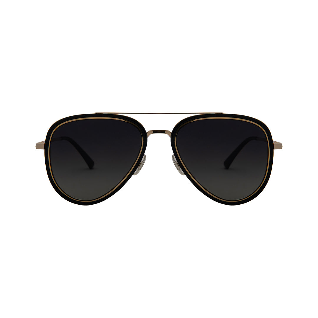 Helen Keller Black Metal Aviator Sunglasses HKH8756N21R55 - Vision Express Optical Philippines
