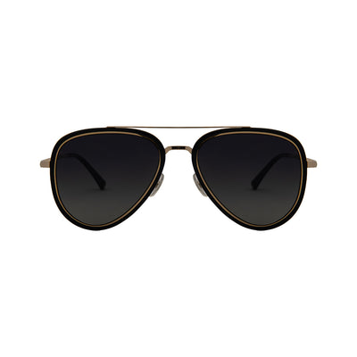 Helen Keller Black Metal Aviator Sunglasses HKH8756N21R55 - Vision Express Optical Philippines