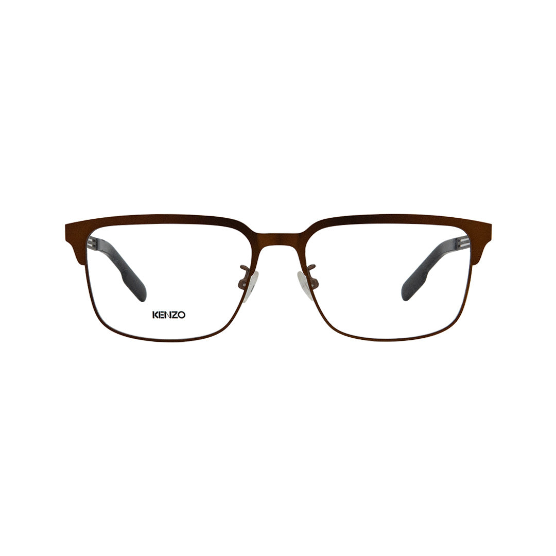 Kenzo Bronze Metal Square Eyeglasses KZ50001U03754