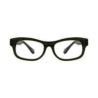 Linda Farrow Green Plastic Rectangle Eyeglasses LFAD17C556