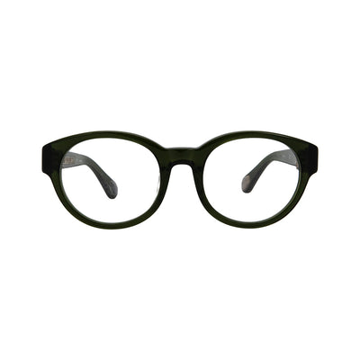 Linda Farrow Green Plastic Oval Eyeglasses LFAD18C548