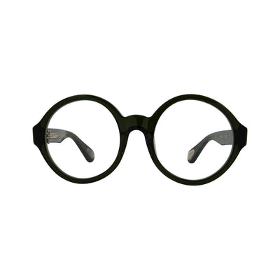 Linda Farrow Green Plastic Round Eyeglasses LFAD7C1253