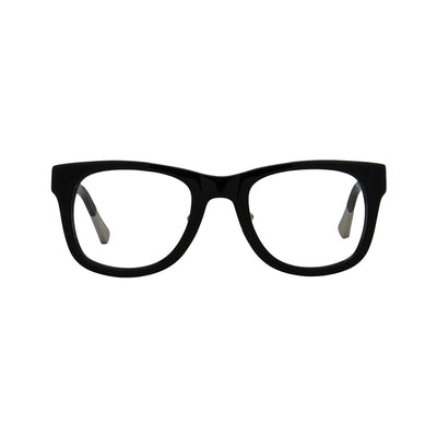 Linda Farrow Black Plastic Rectangle Eyeglasses LFKVA37C450