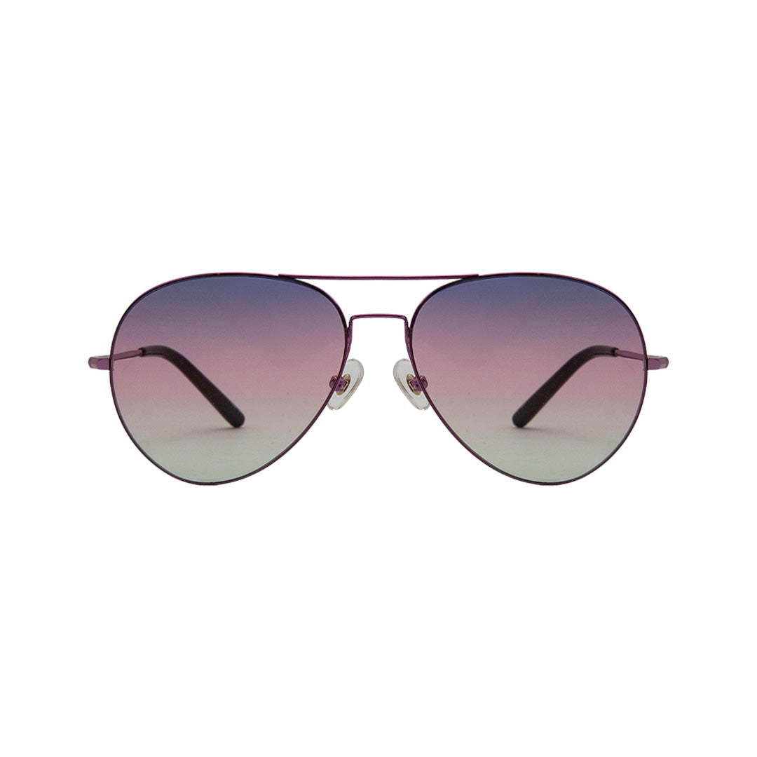 Linda Farrow Pink Metal Aviator Sunglasses LFL MW166/C4/SUN