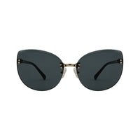 Linda Farrow Gold Metal Cat Eye Sunglasses LFL N21S15/C1/SUN