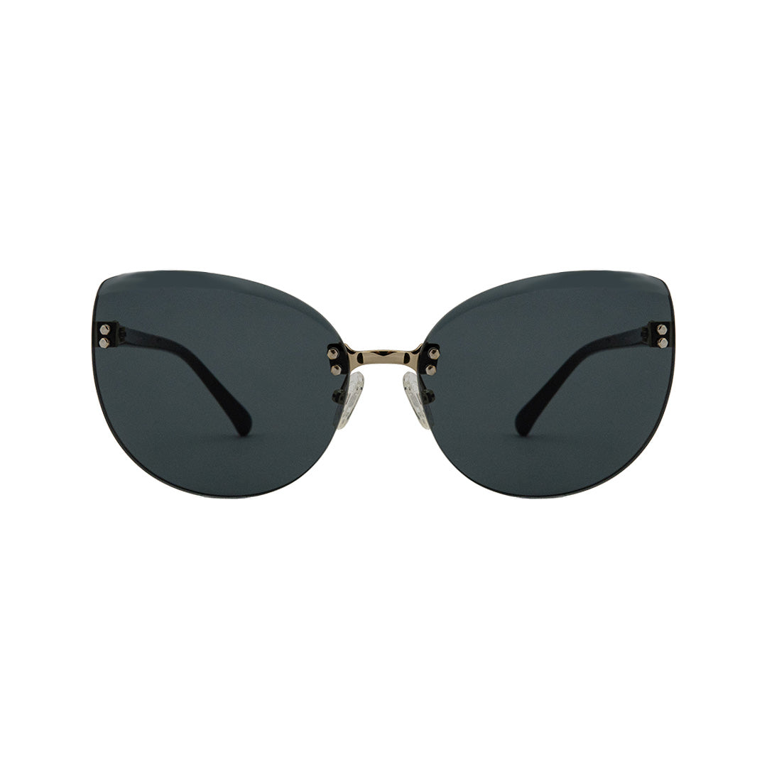 Linda Farrow Gold Metal Cat Eye Sunglasses LFL N21S15/C1/SUN