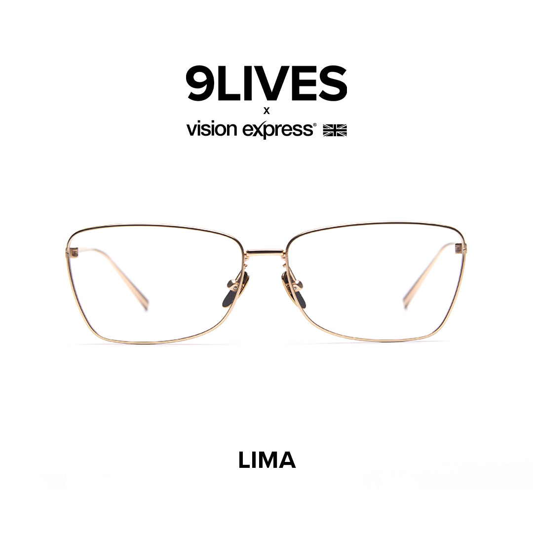 9Lives x Vision Express Lima in Solar Flare LIMAGOLD62 - Vision Express Optical Philippines
