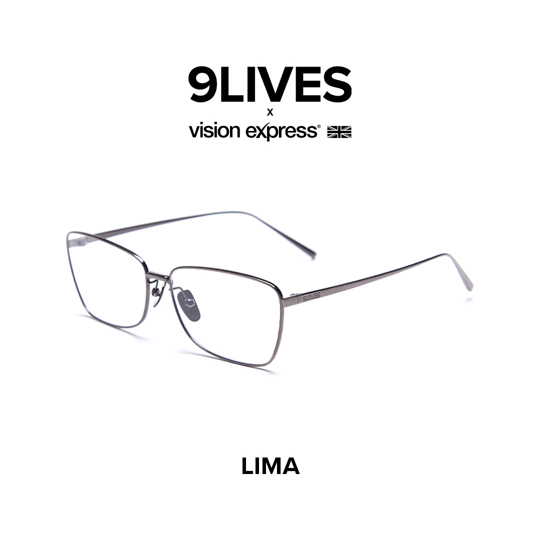 9Lives x Vision Express Lima in Gunmetal LIMAGUNMTL62 - Vision Express Optical Philippines