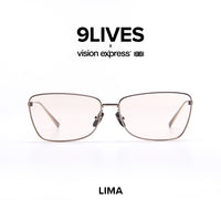 9Lives x Vision Express Lima in Silver LIMASLVR62BRN - Vision Express Optical Philippines
