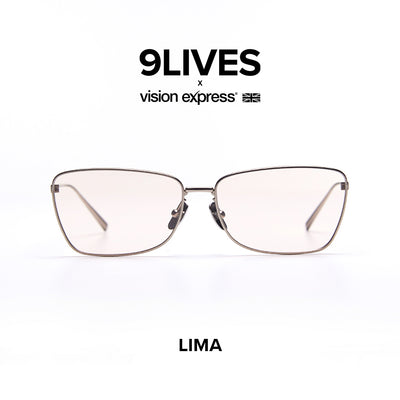 9Lives x Vision Express Lima in Silver LIMASLVR62BRN