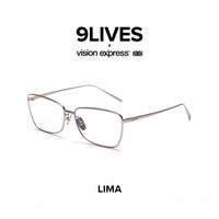9Lives x Vision Express Lima in Silver LIMASLVR62BRN - Vision Express Optical Philippines