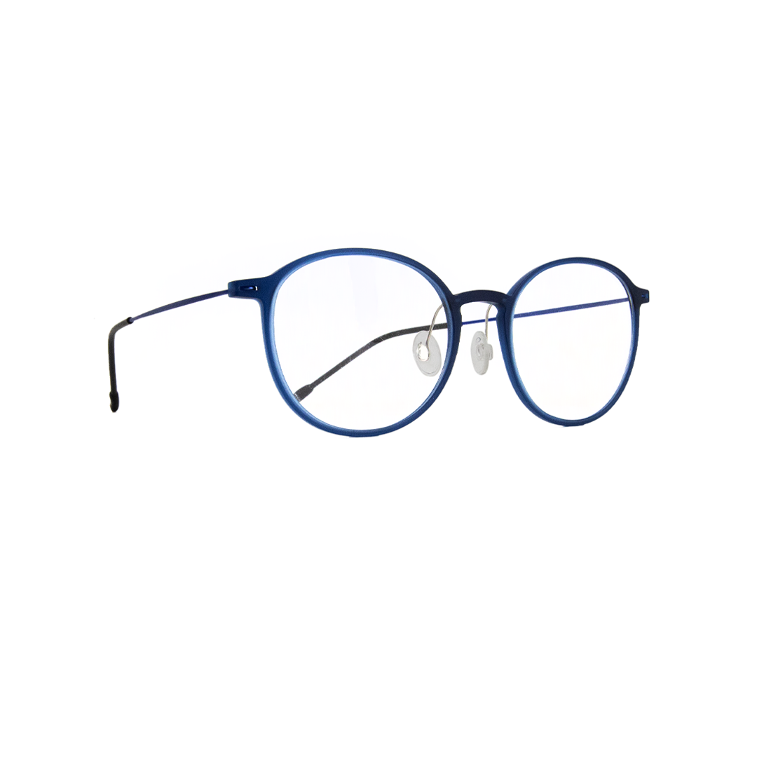 Tonysame Unisex Blue Plastic Round LPT185/BLUM - Vision Express Optical Philippines