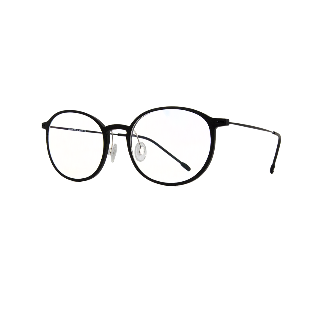 Tonysame Unisex Black Plastic Round LPT185/BM - Vision Express Optical Philippines