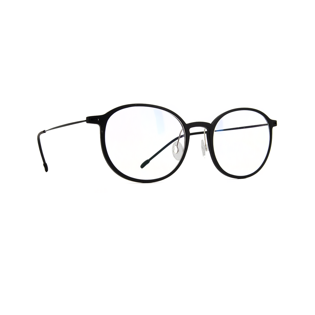 Tonysame Unisex Black Plastic Round LPT185/BM - Vision Express Optical Philippines