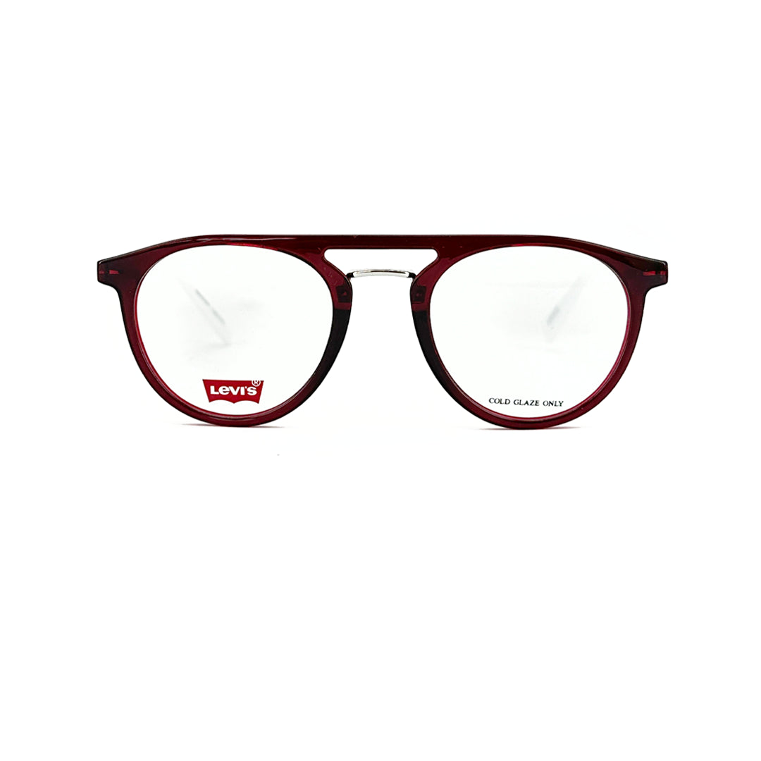 Levis Unisex Red Plastic Round Eyeglasses LS10013KJ49 - Vision Express Optical Philippines