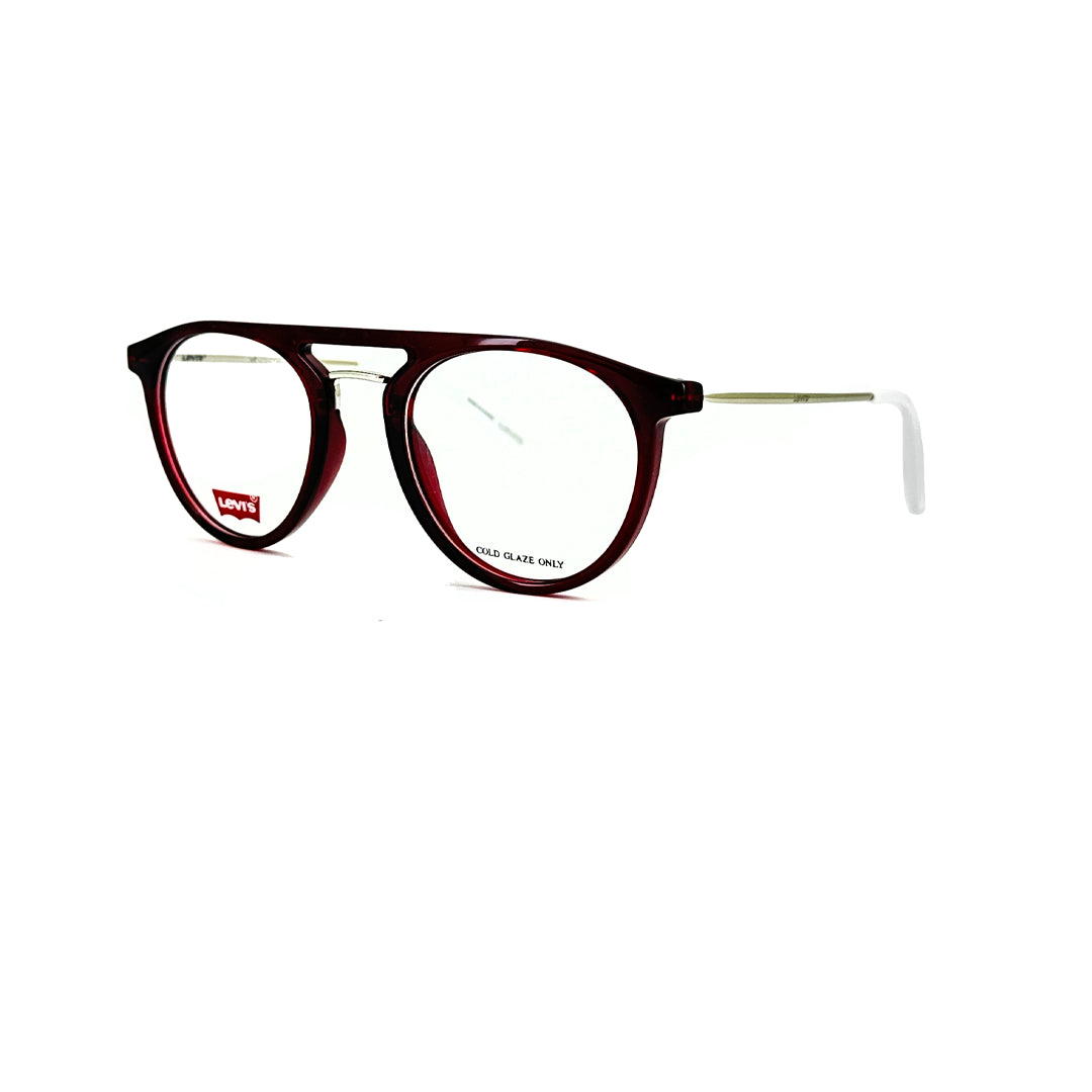 Levis Unisex Red Plastic Round Eyeglasses LS10013KJ49 - Vision Express Optical Philippines