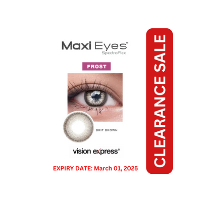 Maxi Eyes Frost Colored Graded Contact Lenses Brit Brown (March 01, 2025)