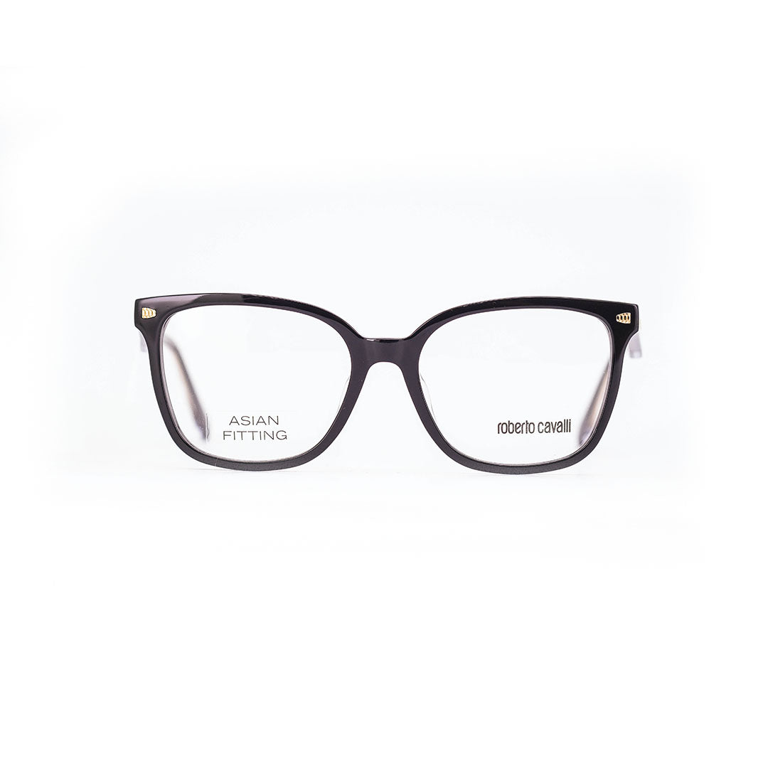 Roberto Cavalli Women's Black Plastic Square Eyeglasses RC 5078F/001