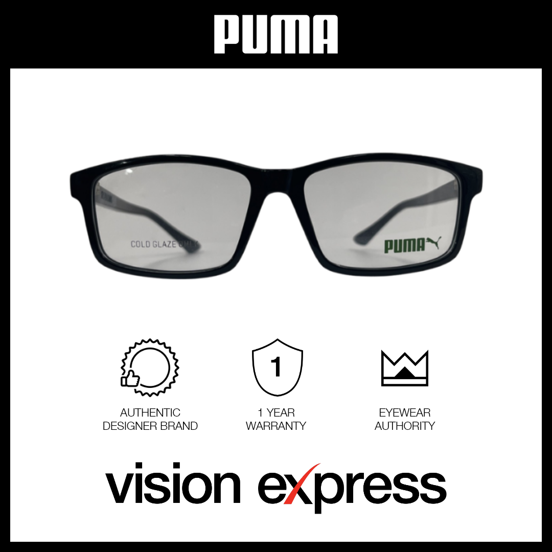 Puma Men's Black Plastic Square Eyeglasses PE0192OA00155 - Vision Express Optical Philippines