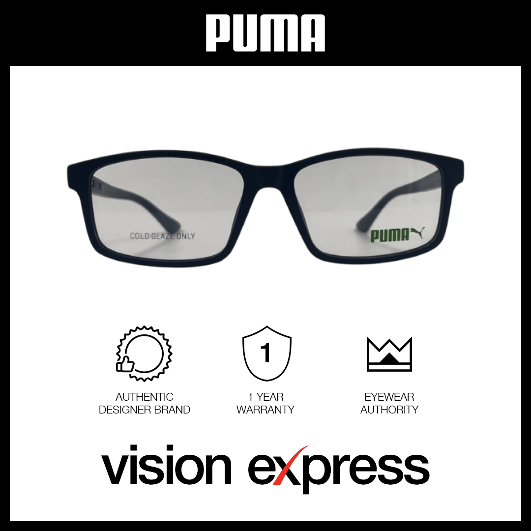 Puma Men's Blue Plastic Square Eyeglasses PE0192OA00355 - Vision Express Optical Philippines
