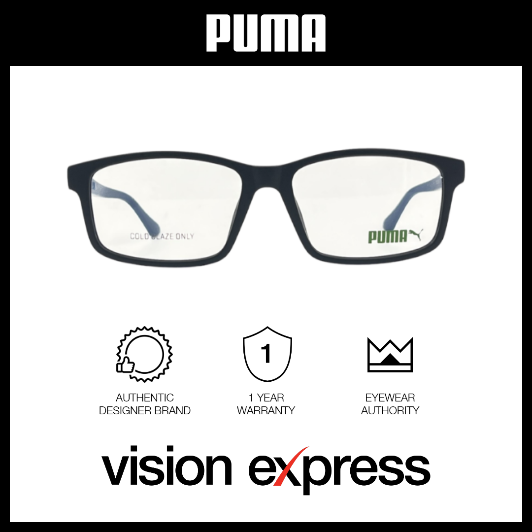 Puma Men's Black Plastic Square Eyeglasses PE0192OA00455 - Vision Express Optical Philippines