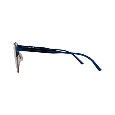 Puma Blue Metal Round Eyeglasses PU0174O/005 - Vision Express Optical Philippines