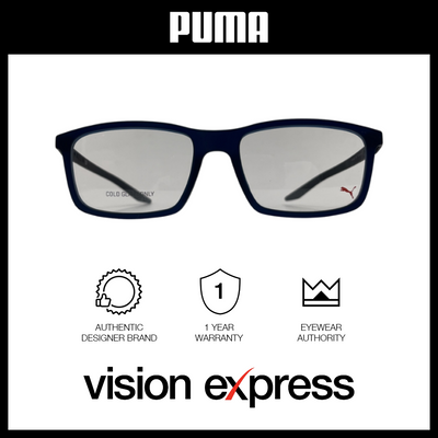 Puma Men's Blue Plastic Square Eyeglasses PU0418O00355 - Vision Express Optical Philippines