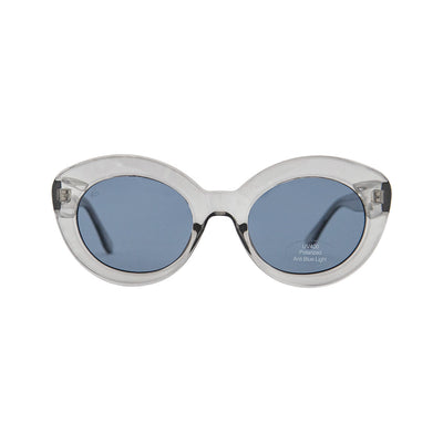 Prive Revaux Grey Acetate Round Sunglasses PV206313CBL50