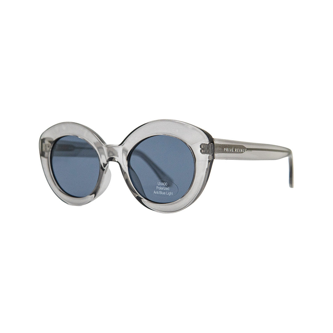 Prive Revaux Grey Acetate Round Sunglasses PV206313CBL50 - Vision Express Optical Philippines